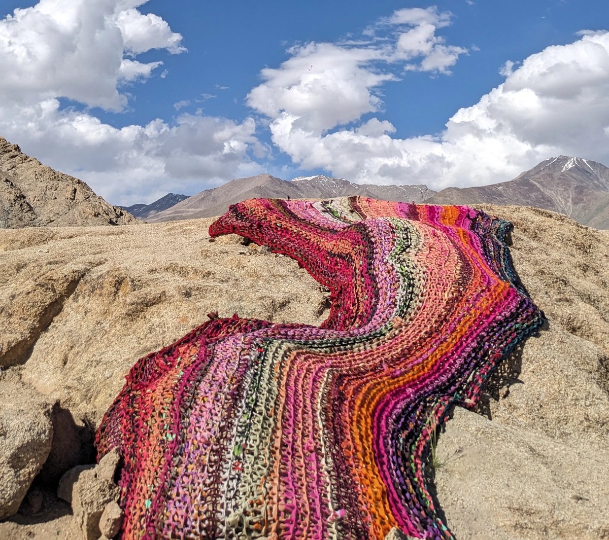 Anshu Singh's River of Sweat (2023) at sā Ladakh
Courtesy of sā Ladakh