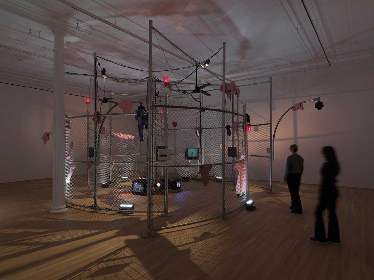 Scher has restaged Security By Julia XLV, created after the 2001 World Trade Center attacks
Courtesy Ortuzar Projects