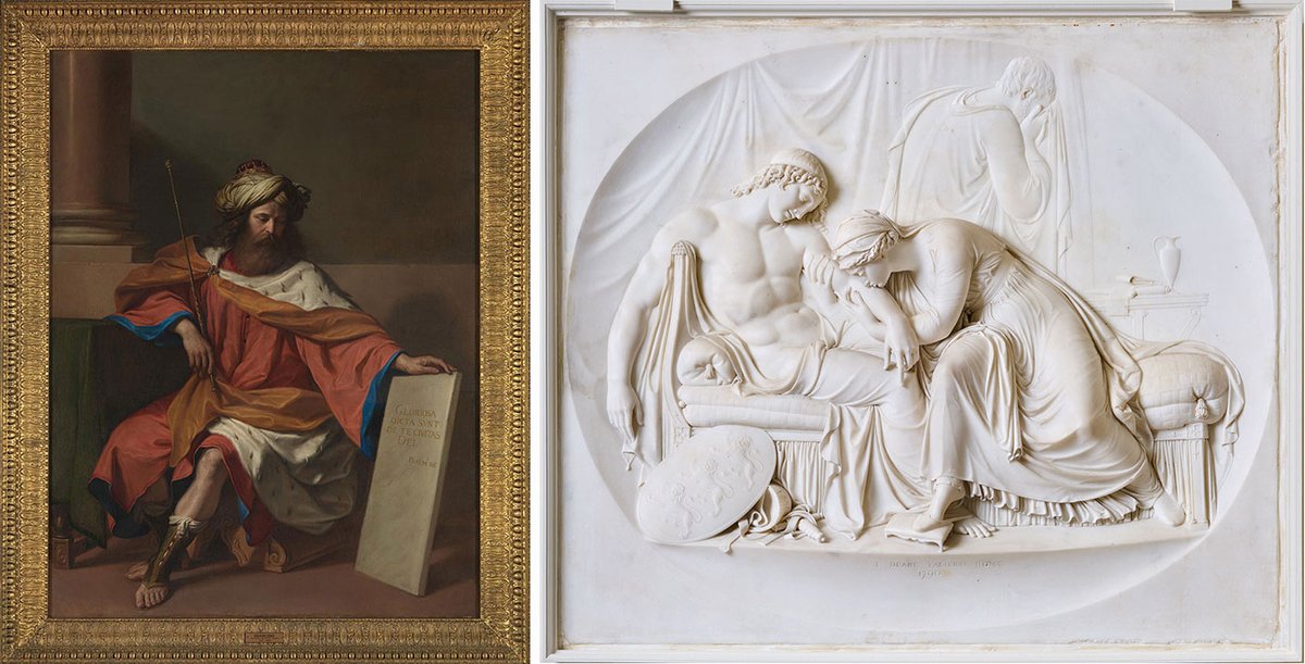 Guercino, King David (1651) and John Deare, Eleanor and Edward (1790) Guercino: Private Collection. Deare: Courtesy of the estate of Jacob, 4th Baron Rothschild