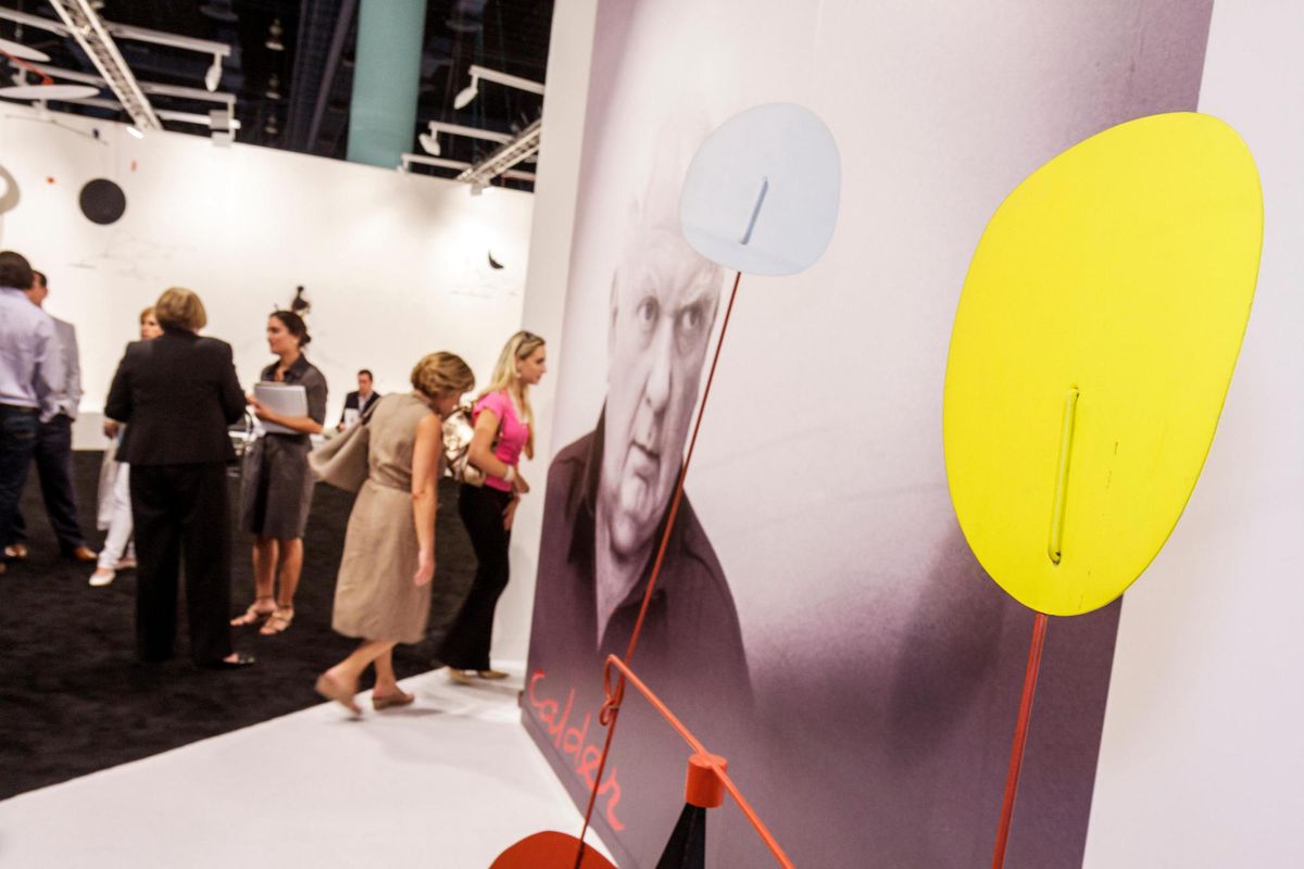 Works by Alexander Calder on view at Art Basel in Miami Beach, 2009
Photo: Jeffrey Isaac Greenberg / Alamy