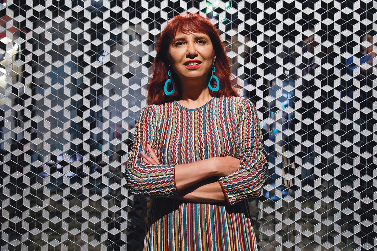 “I wanted to drown people in Iranian culture, not just give them a flavour”: Soheila Sokhanvari photographed at the Barbican © Lia Toby/Getty Images