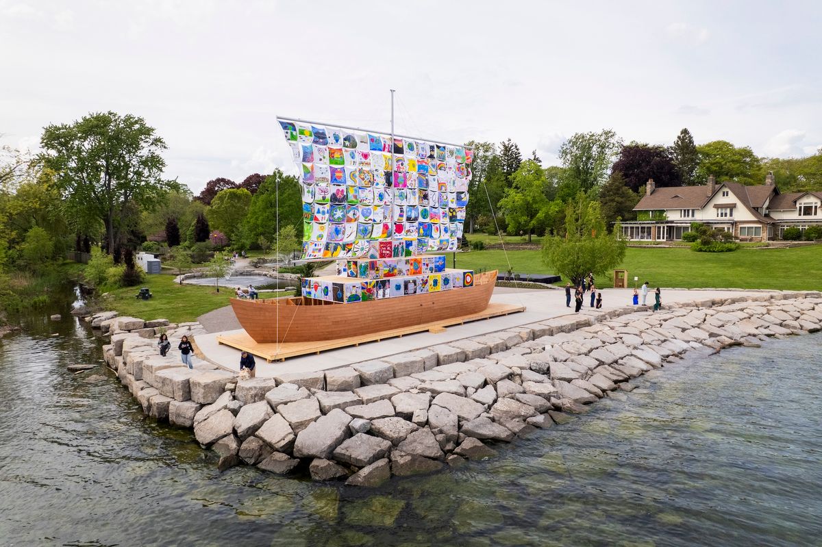 Ilya and Emilia Kabakov‘s The Ship of Tolerance (2005-present) at the Oakville Galleries in Ontario Photo by Jono & Laynie, courtesy Oakville Galleries