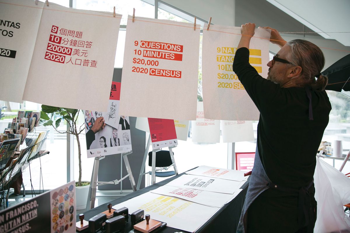 The Sanctuary City Project at San Francisco’s Yerba Buena Center for the Arts aims to raise awareness among local arts communities about the importance of the US Census © Minoosh Zomorodini