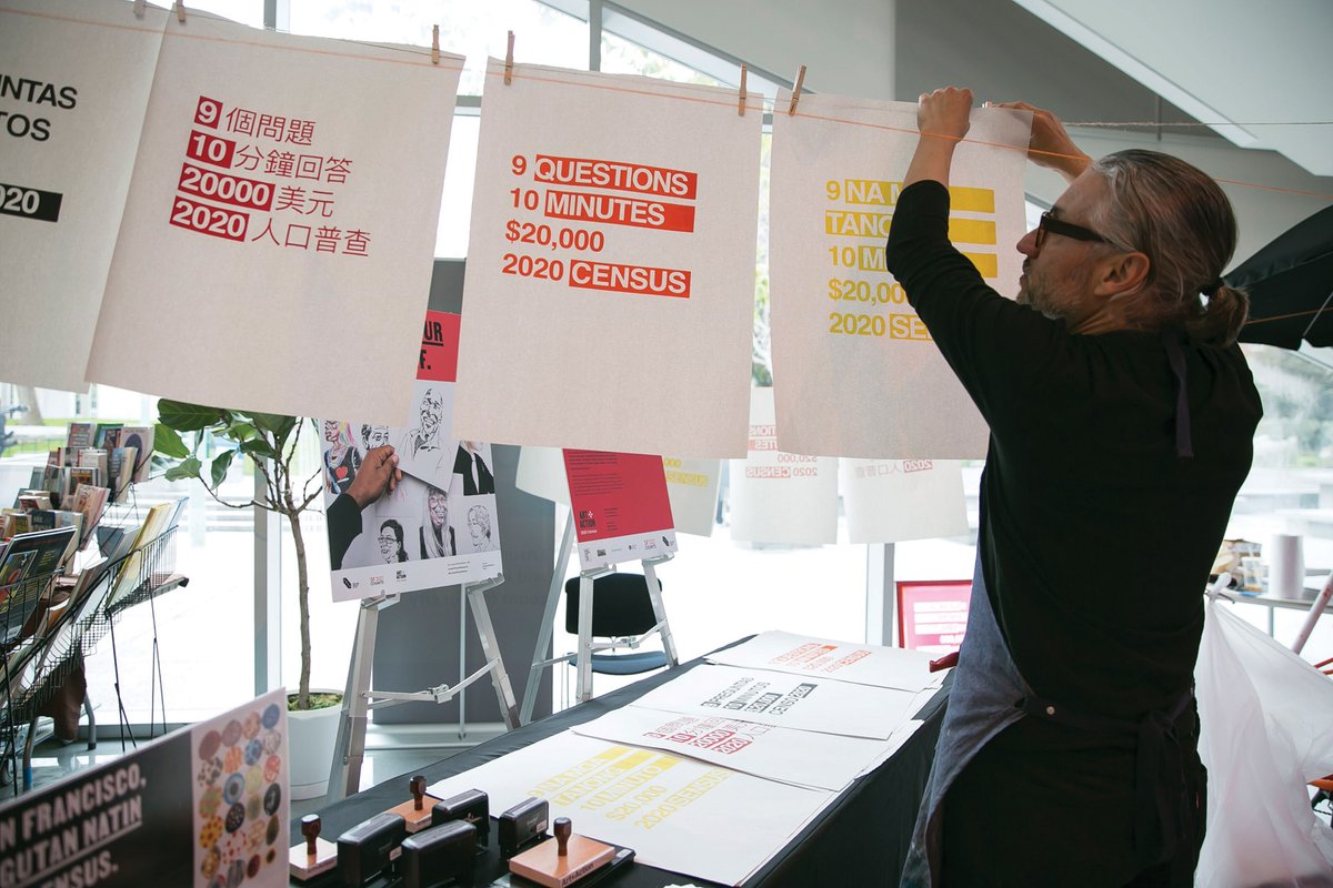 The Sanctuary City Project at San Francisco’s Yerba Buena Center for the Arts aims to raise awareness among local arts communities about the importance of the US Census © Minoosh Zomorodini