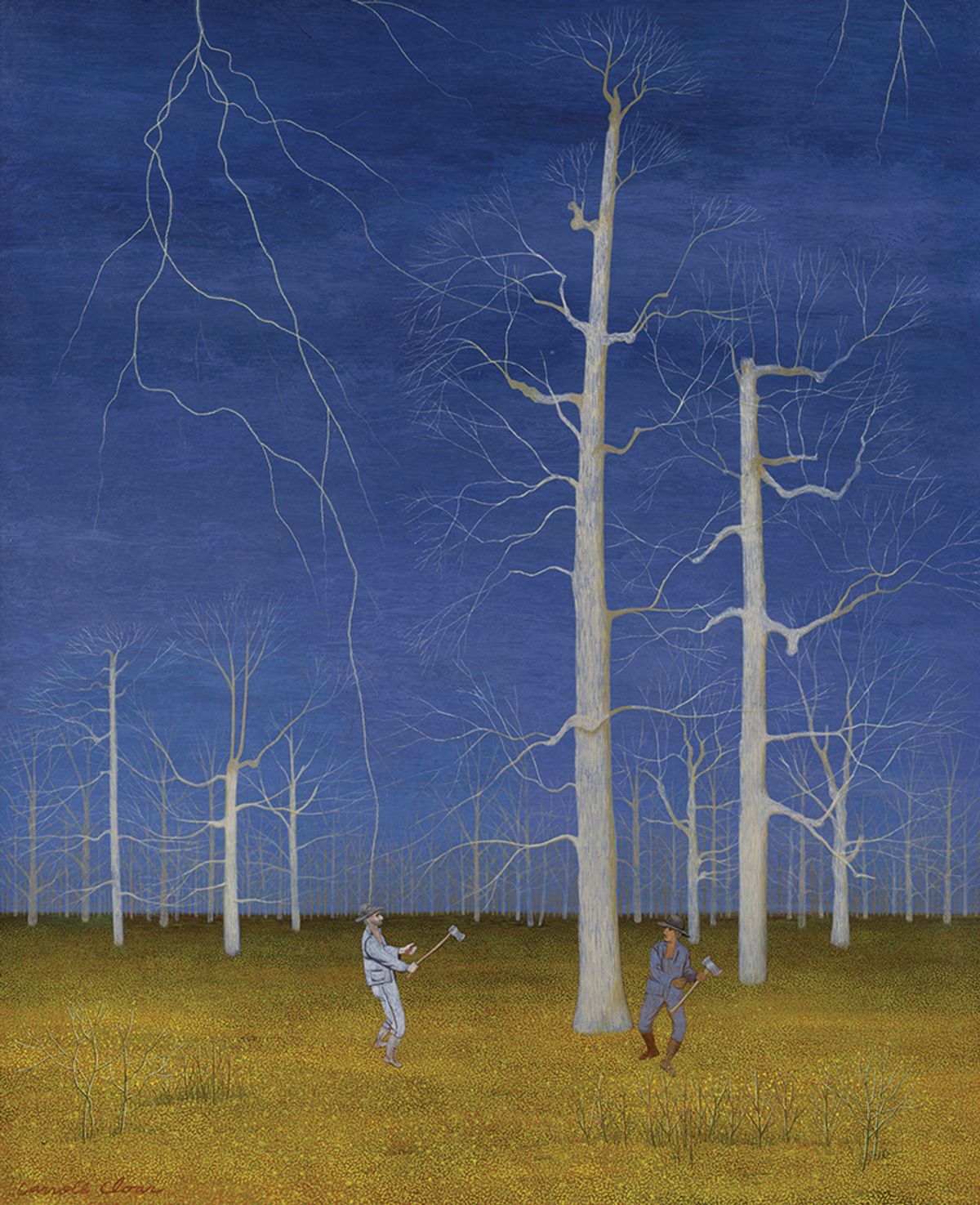 Flash art: Carroll Cloar’s The Lightning that Struck Rufo Barcliff (1955) is on show at Southern/Modern © Metropolitan Museum of Art; Art Resource, NY