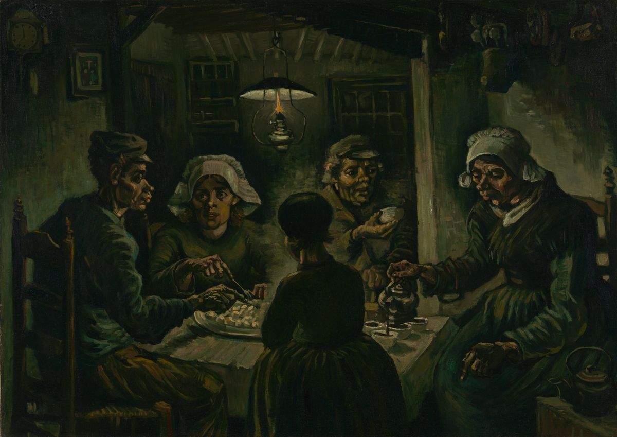 Vincent van Gogh’s The Potato Eaters (April-May 1885) Courtesy of the Van Gogh Museum, Amsterdam (Vincent van Gogh Foundation)