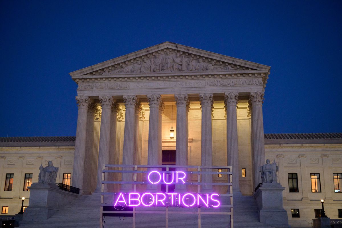 A partial view of OURs (2022) by Alicia Eggert in front of the US Supreme Court in Washington, DC Photo by Christopher Thomas