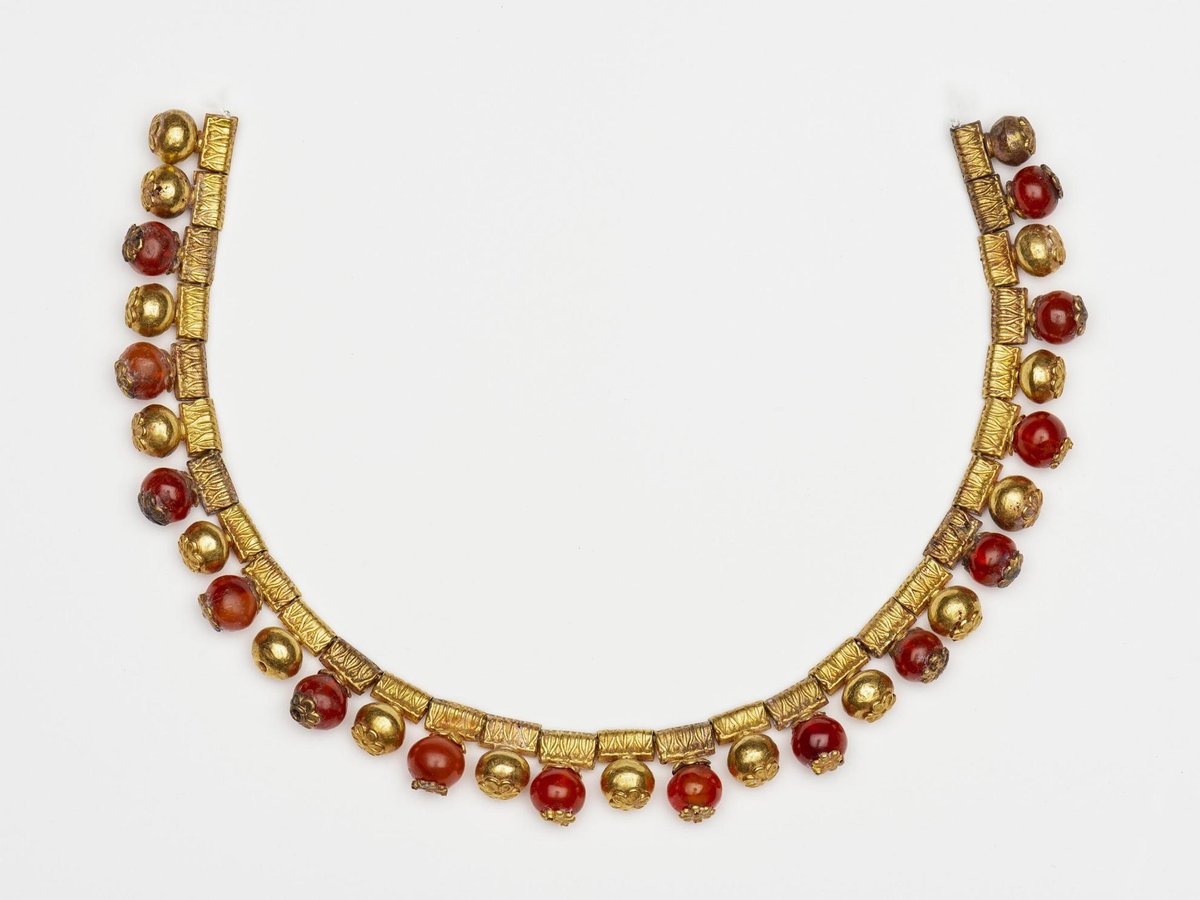 The gold and carnelian necklace being repatriated to Turkey Museum of Fine Arts, Boston