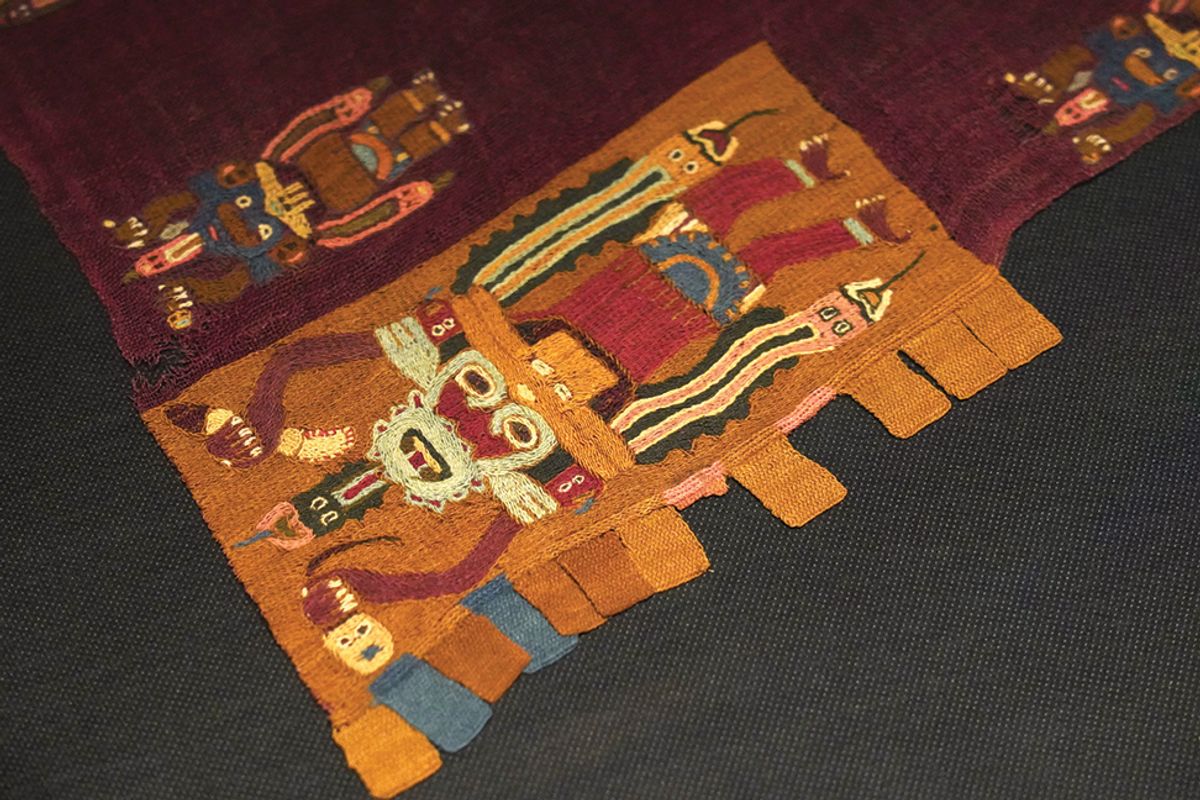 The new museum south of Lima contains textiles and other recently repatriated artefacts Courtesy of the Museo Nacional del Perú