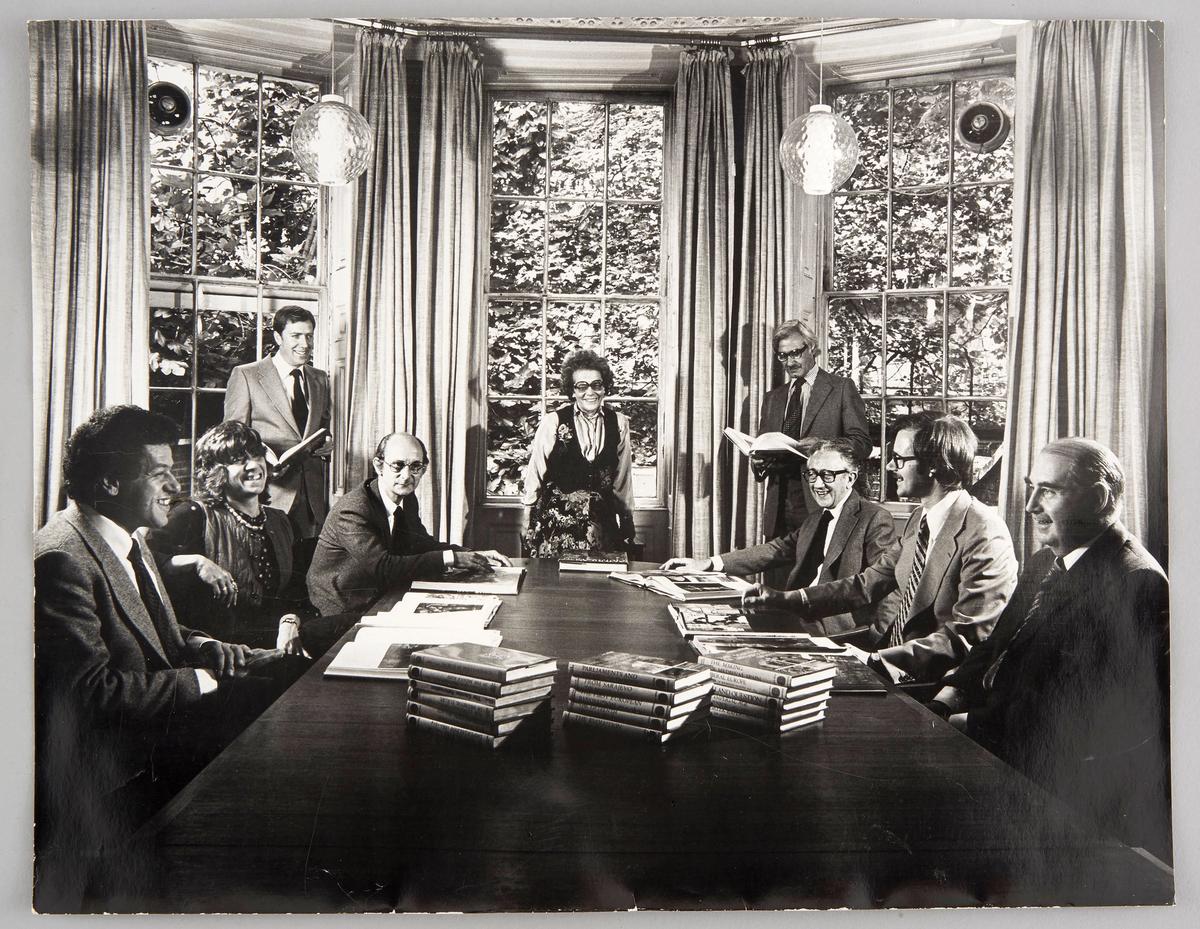 The world in their sights: a Thames & Hudson board meeting in the 1970s
Photo: Thames & Hudson





