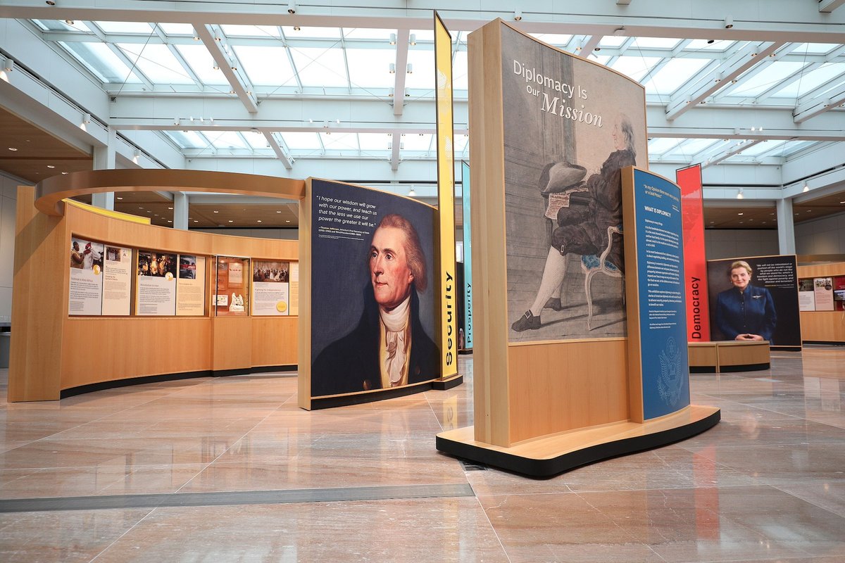 An exhibit at the National Museum of American Diplomacy, one of the buildings briefly listed for sale by the General Services Administration National Museum of American Diplomacy, via Flickr