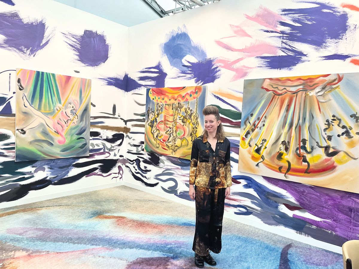 A room of one’s own: artist Sophie von Hellermann’s mixed-media tribute to her South coast hometown of Margate references crashing surf, scudding clouds and whirling carousels