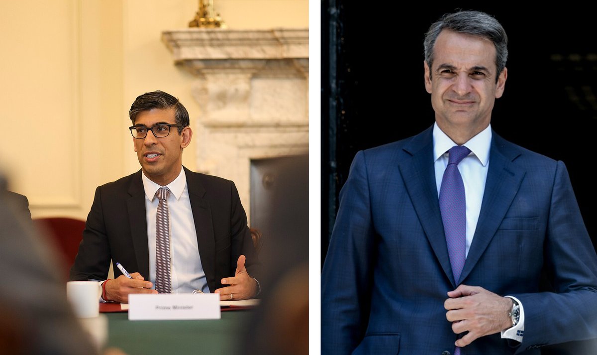 The Greek prime minister has expressed annoyance at the UK prime minister decision to cancel the meeting "just hours before it was due to take place"
Credits: Number 10 / Ελληνική Δημοκρατία 2019