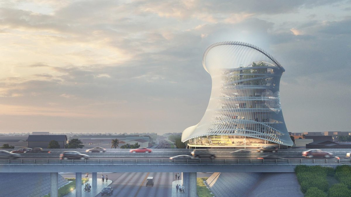 Architect's rendering of the Pulse Museum exterior Image Coldefy & Associés with RDAI/onePULSE Foundation