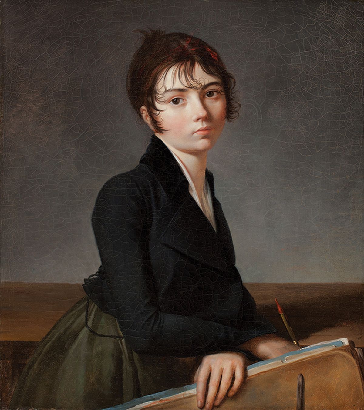 Lethière’s output includes portraiture such as Woman Leaning on a Portfolio (1799)
Worcester Art Museum/Bridgeman Images