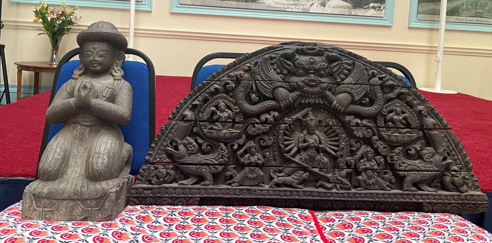 The two artefacts being repatriated Courtesy the Nepalese Embassy in London