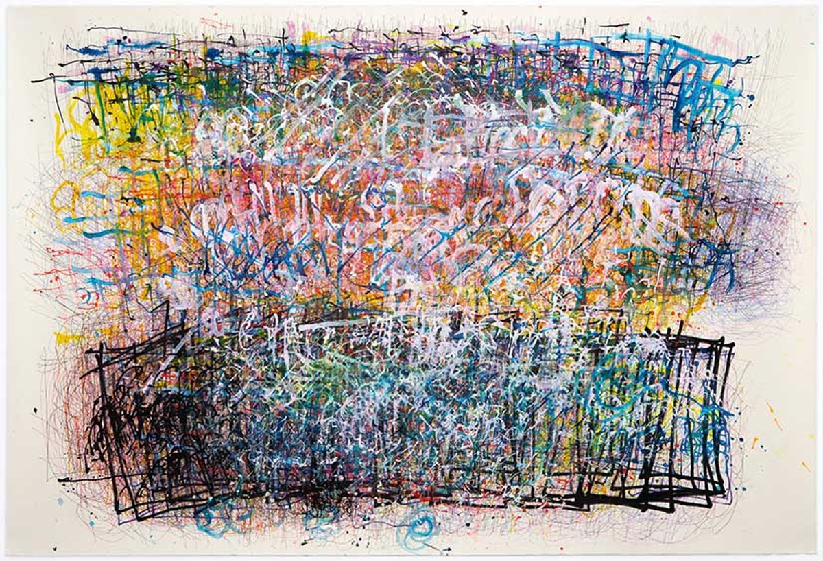 Untitled (DM 1850) by Dan Miller, whose works will be on the Creative Growth stand at the Outsider Art Fair
Courtesy Creative Growth Art Center