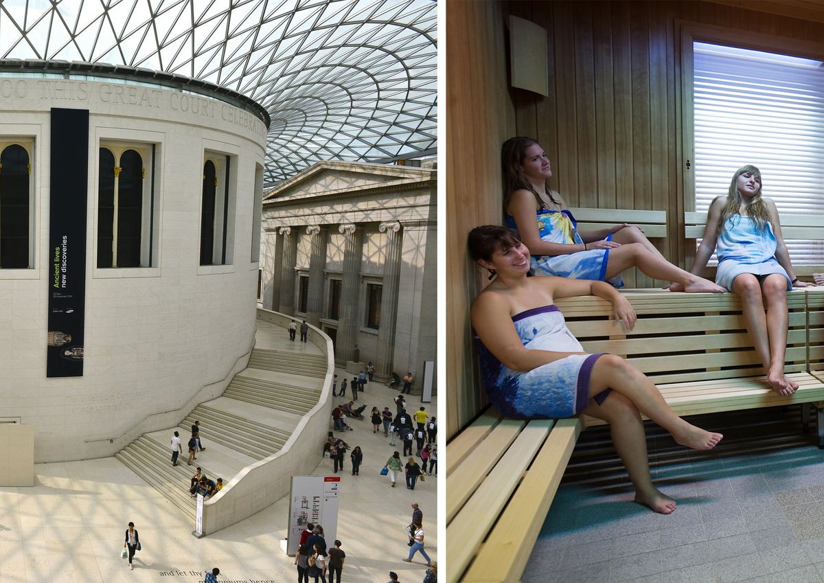 “Indoor entertainment" including museums, cinemas—and saunas—can open from 17 May at the earliest, in “step three” of England's strategy Sauna photo: Jorge Royan