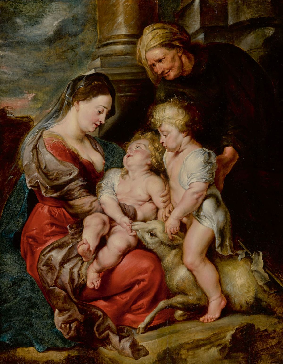 The Virgin and Christ Child, With Saints Elizabeth and John the Baptist by Peter Paul Rubens has not been seen in public since 1951 Image: courtesy of Sotheby’s