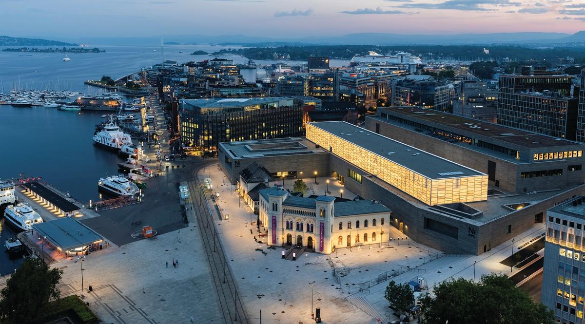 Norway's new Nasjonalmuseet has a prime fjordside location in the centre of Oslo Photo: Borre Hostland; courtesy of the museum