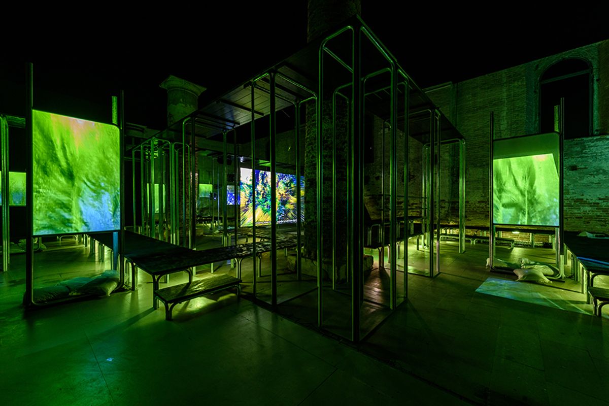 Hito Steyerl's This is the Future (2019) at the 58th International Art Exhibition - La Biennale di Venezia, May You Live In Interesting Times Photo: AVZ Andrea Avezzù