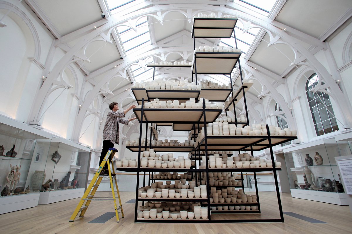 Clare Twomey’s 10,000 Hours (2015) was among the works shown at York Art Gallery after its “dramatic renovation”, which saw it shortlisted for Museum of the Year in 2016 Kippa Matthews