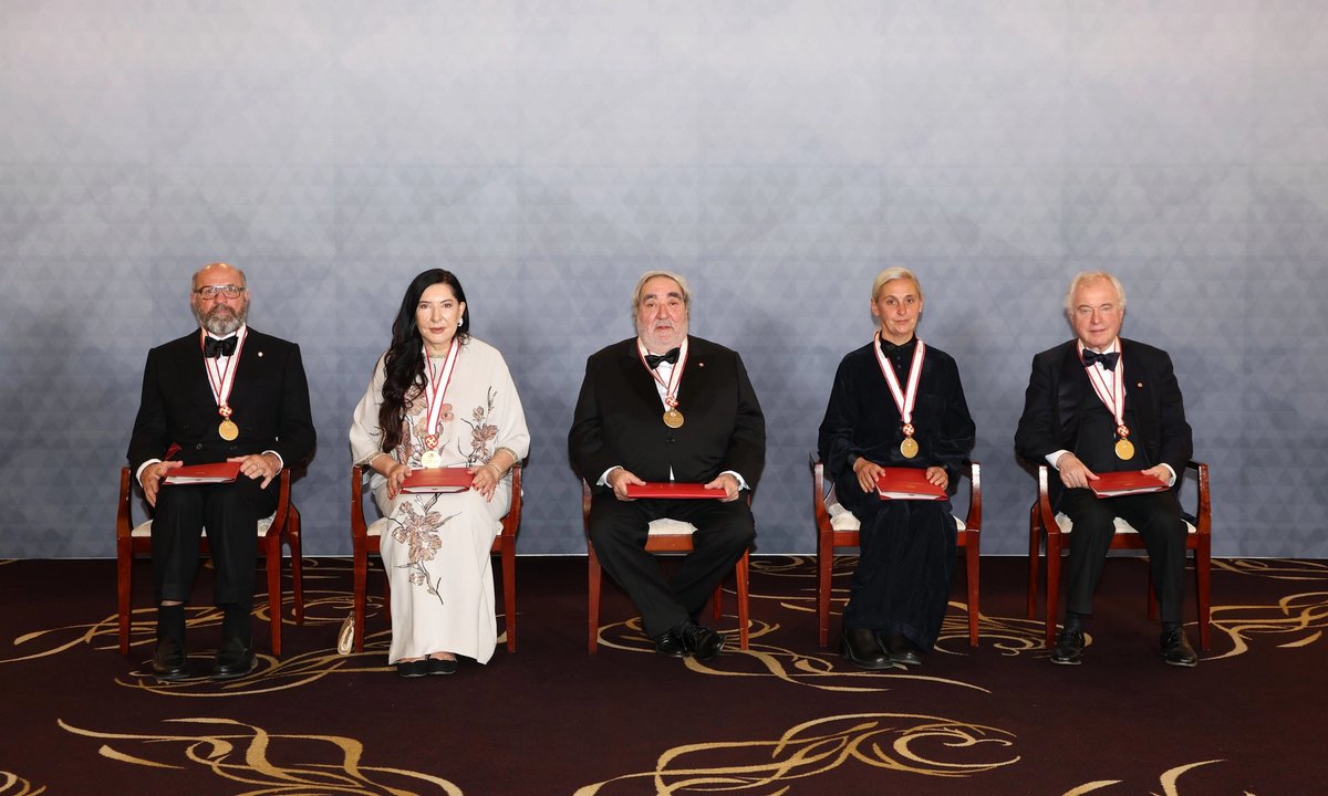 Peter Doig and Marina Abramović celebrated at star-studded Praemium Imperiale ceremony