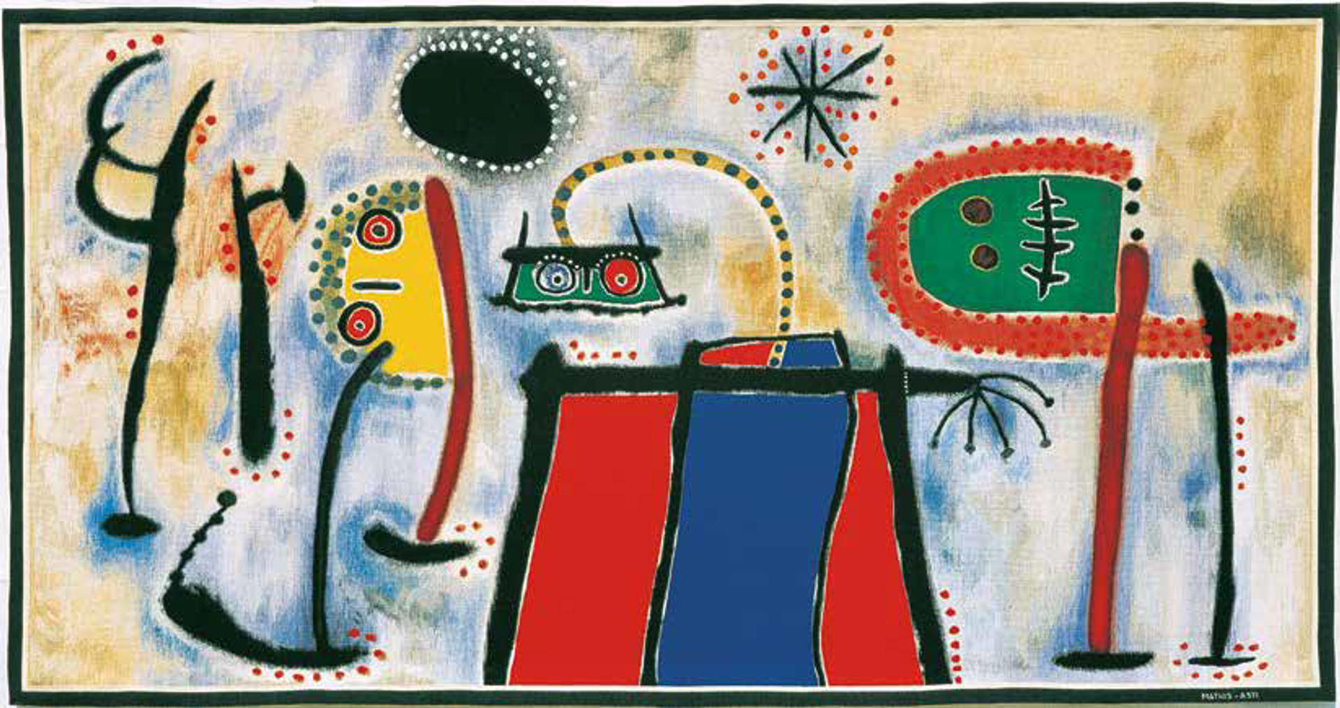 Joan Miró, Composition (1985) Courtesy of Palazzo Zaguri