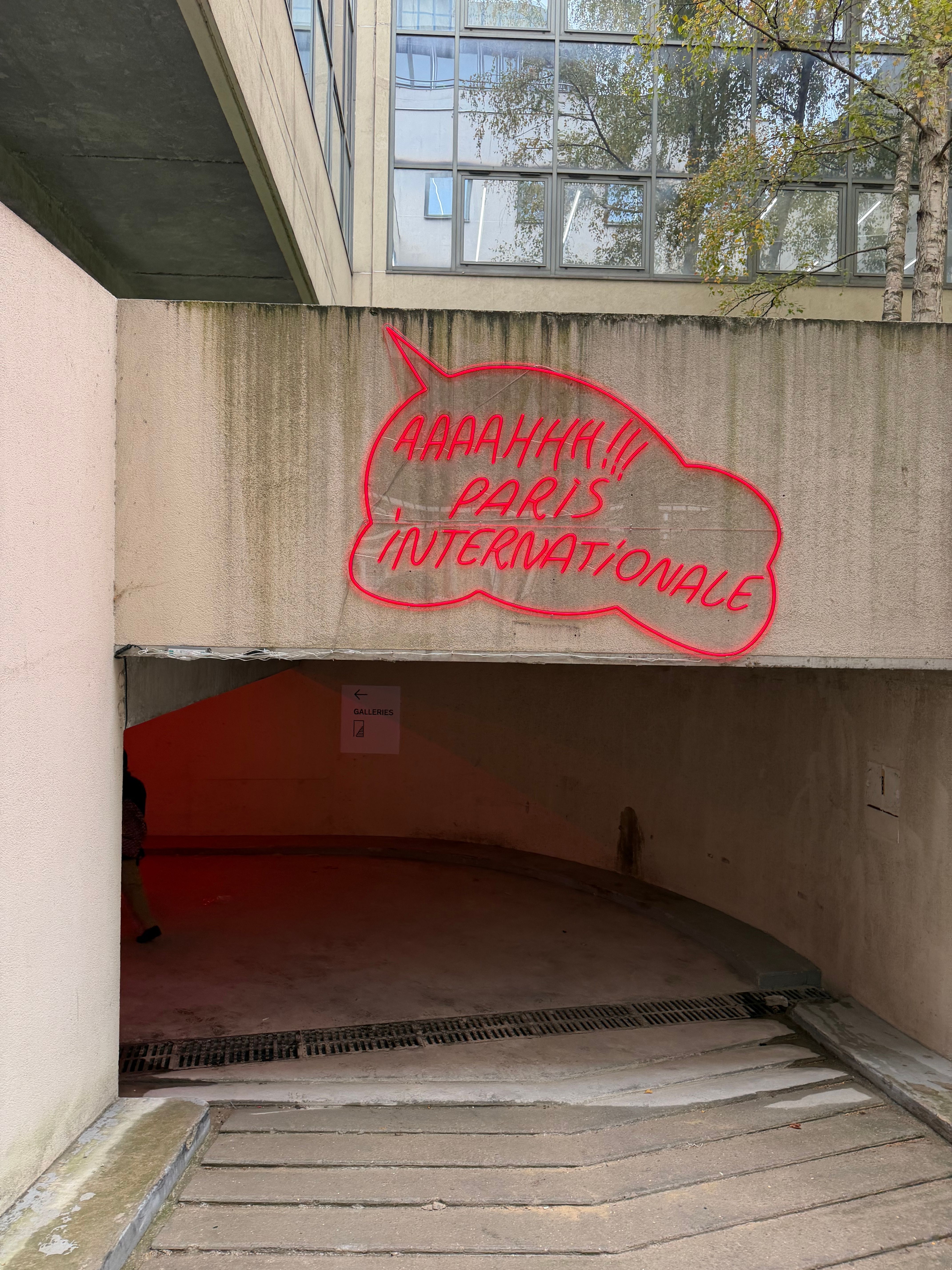 At the entrance to Paris Internationale

The Art Newspaper