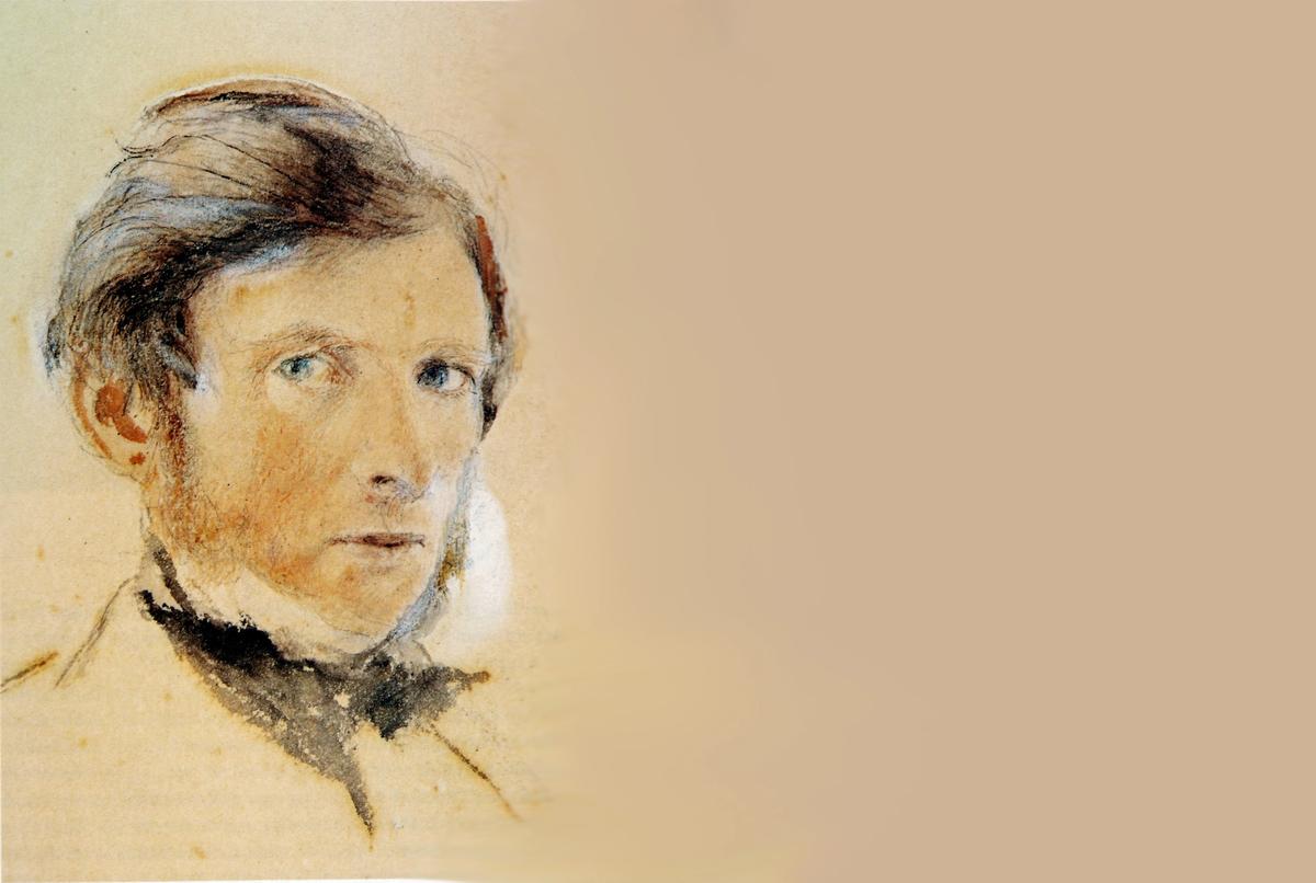 John Ruskin's self portrait (1861)