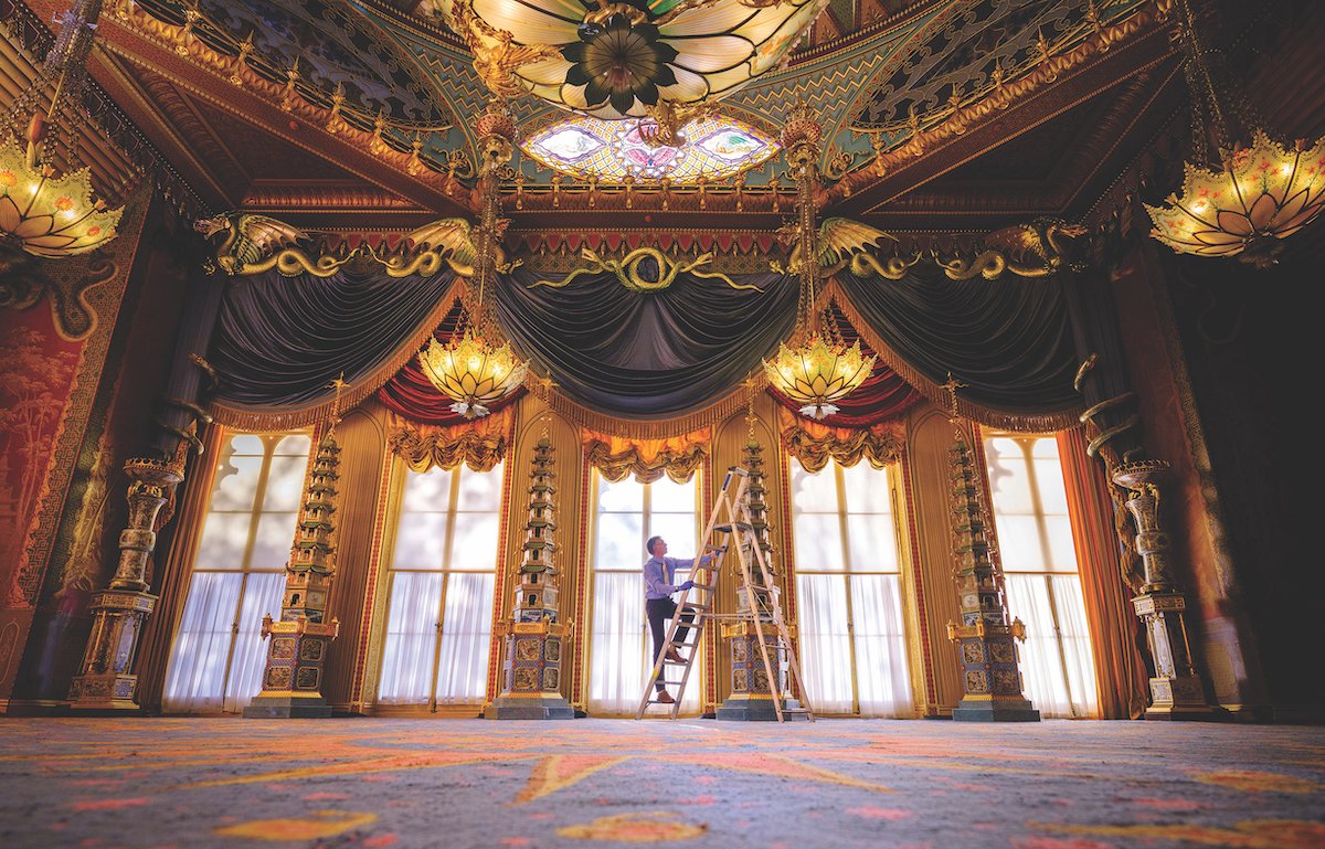 King George IV spent more than £2,000 embellishing his 15ft-tall Chinese porcelain pagodas, now back in the Music Room at Brighton Pavilion Jim Holden; © Royal Collection Trust / Her Majesty Queen Elizabeth II