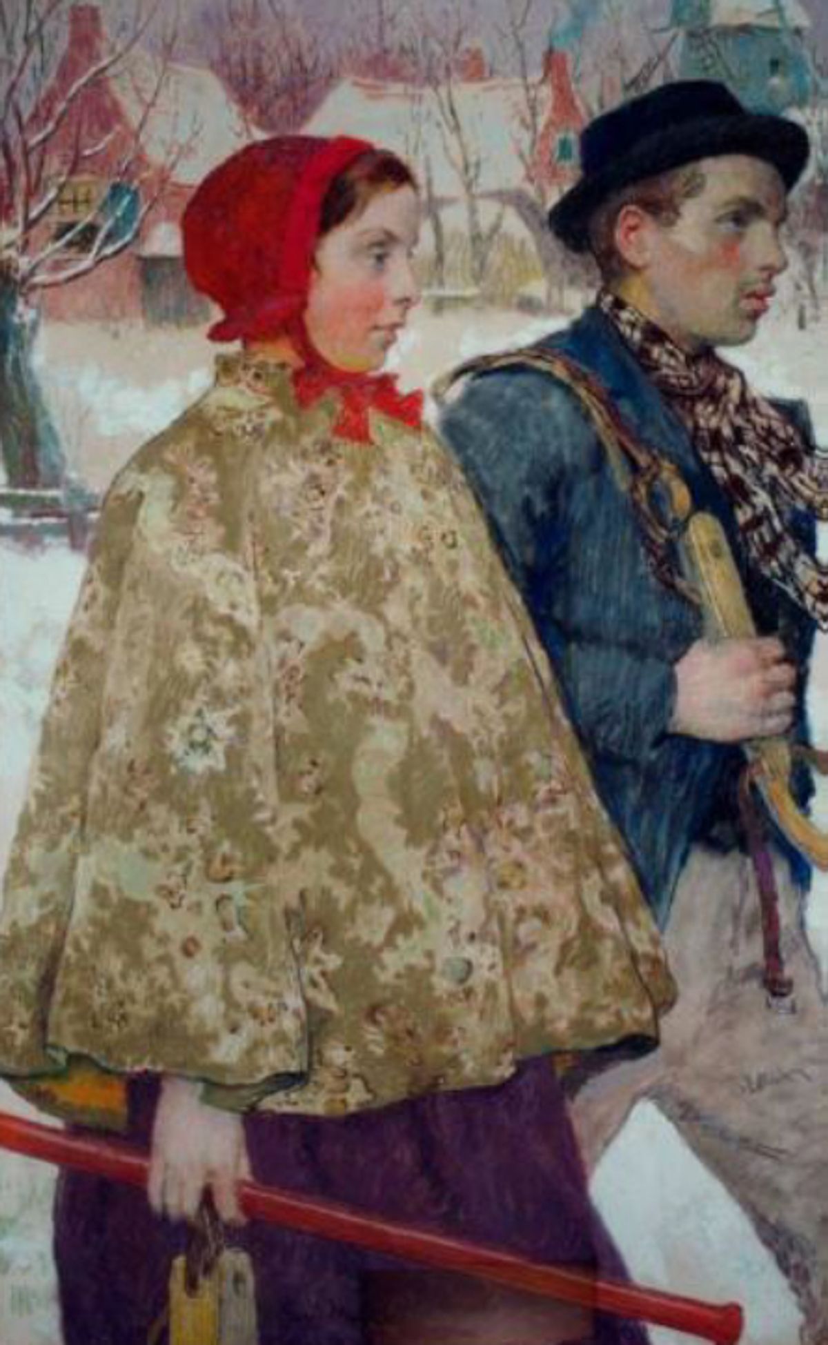 Gari Melchers's painting of ice skaters was in the collection of Rudolf Mosse © Arkell Museum, Canajoharie/New York, Foto: Arkell Museum, Canajoharie/New York