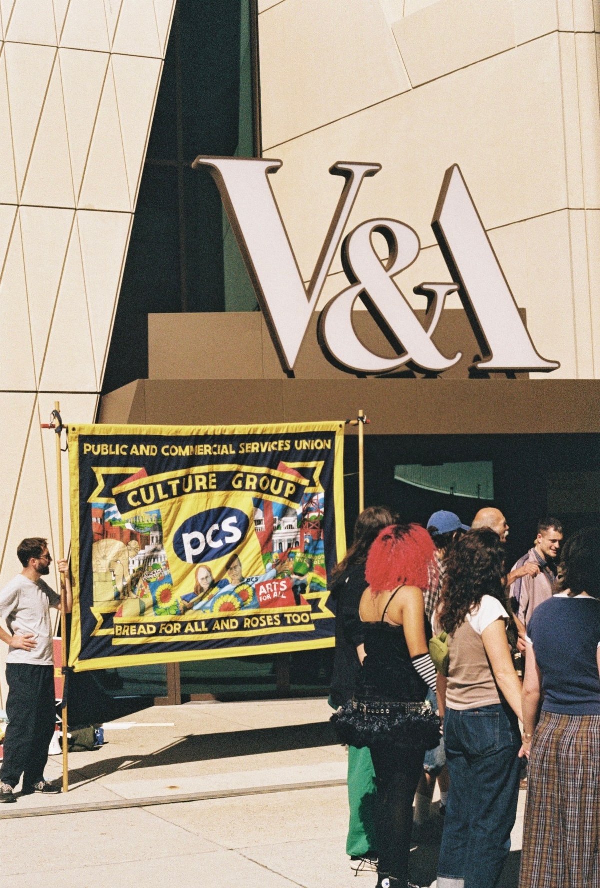 Staff walked out at the three V&A sites in east London (including V&A East, pictured) on 4 and 5 September, followed by strikes at the flagship South Kensington museum on 25 and 26 September
Sally Barton