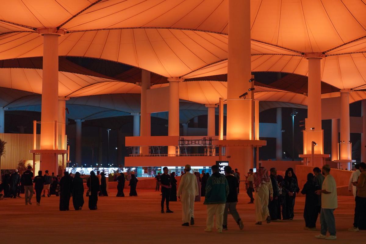 The 2023 edition of the Islamic Arts Biennale took place at the Western Hajj Terminal of King Abdulaziz International Airport Image: courtesy of the Diriyah Biennale Foundation