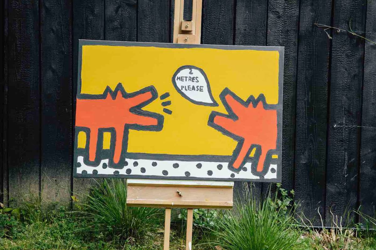 Rollo Jensen, Social Distancing (Inspired by Keith Haring) (2020)