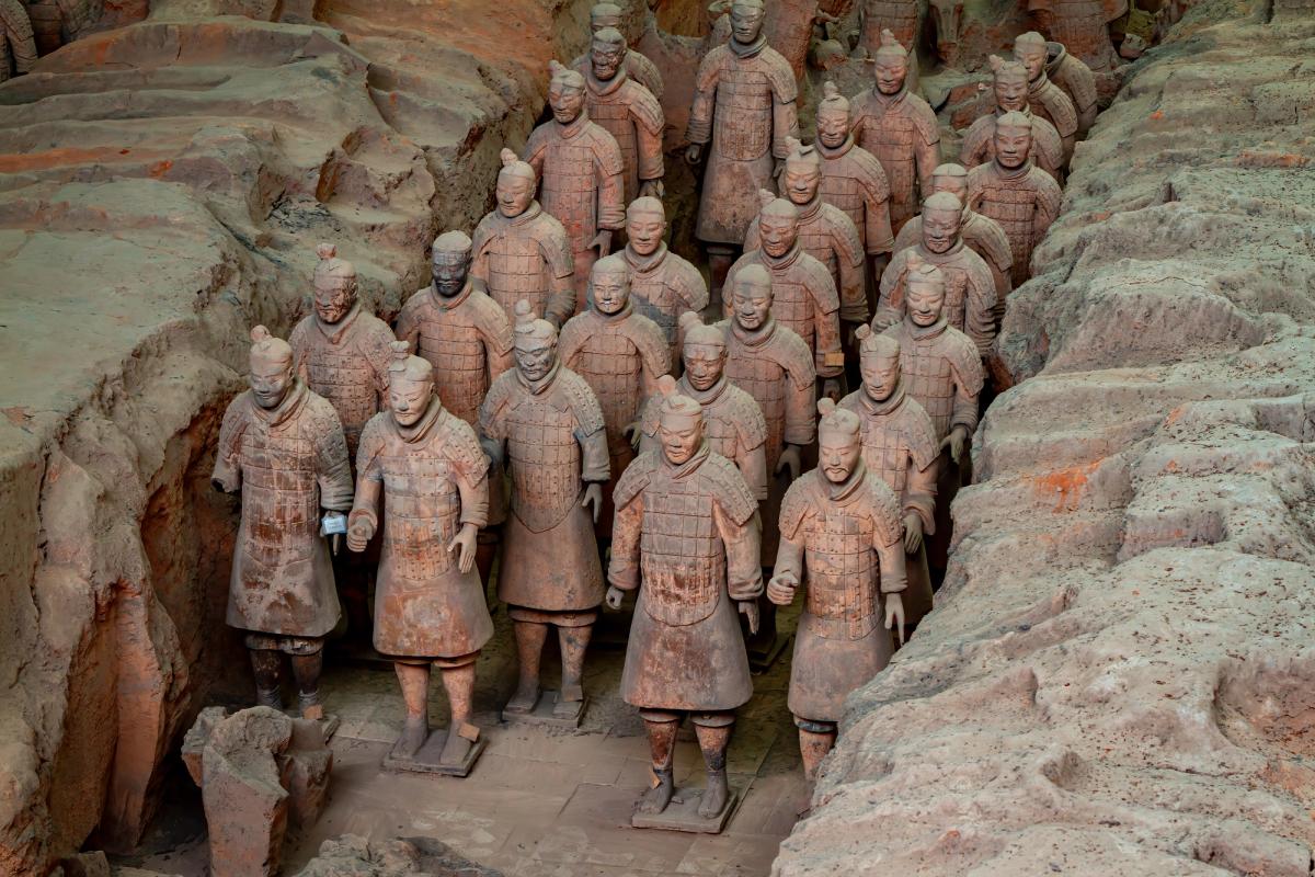 The terracotta army was discovered on 29 March 1974 when farmer Yang Zhifa uncovered fragments of pottery
hecke71 via Adobe Stock