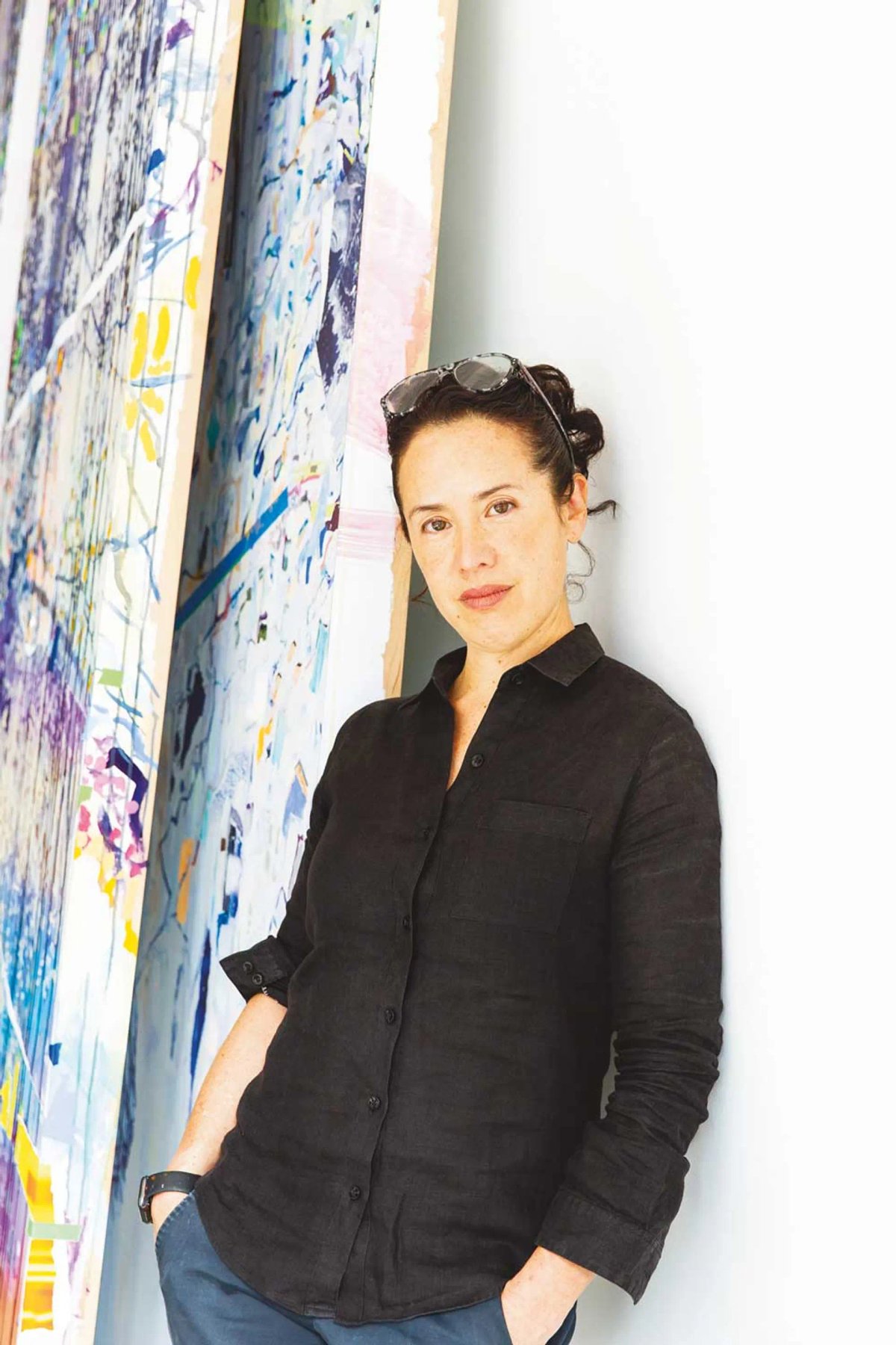 Sarah Sze says that she has an interest in creating work that feels “like it’s still alive. It has a sense of live performance, live jazz, live dance ... if you stayed another hour, it would be a different piece”
Photo © Deborah Feingold