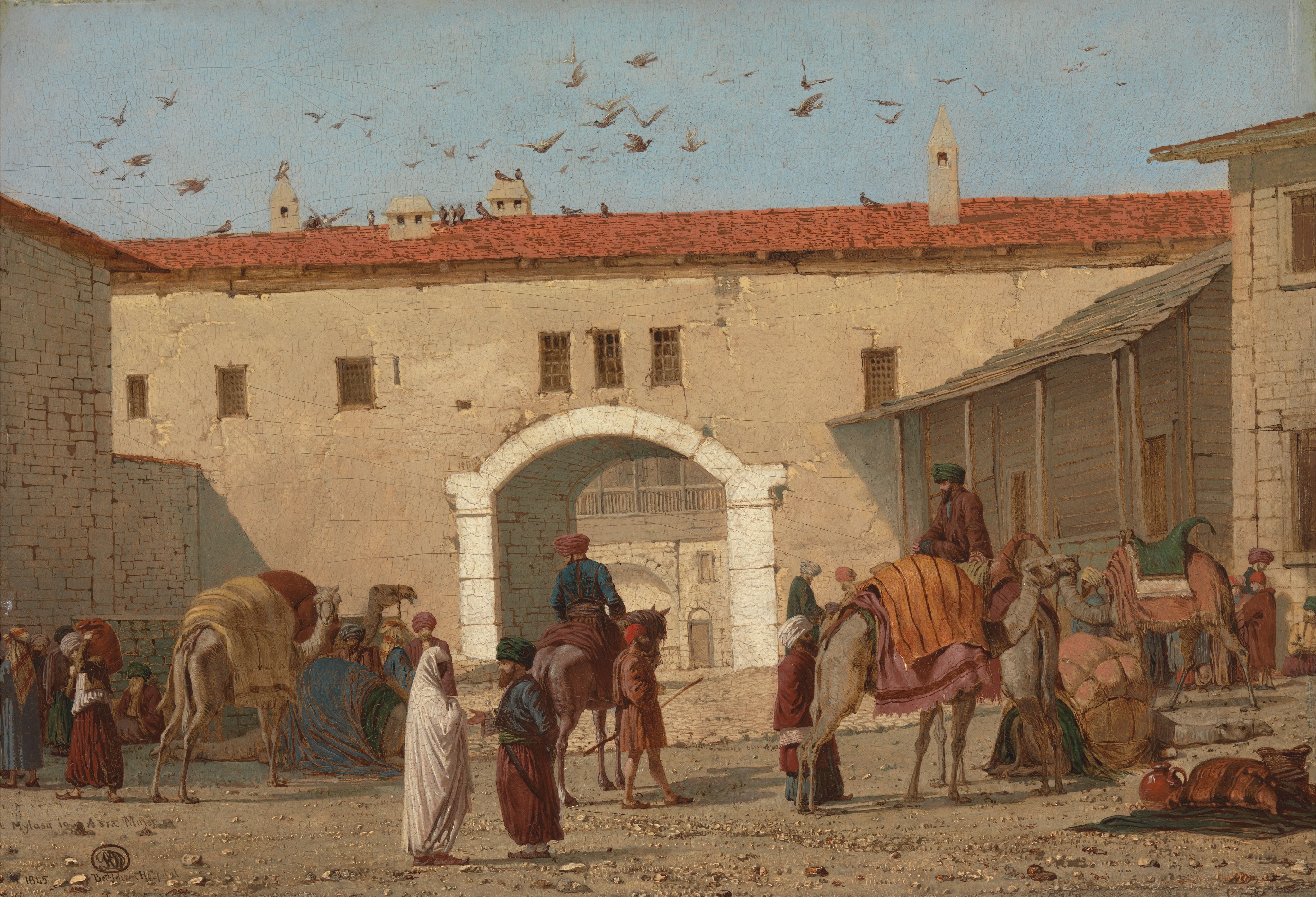 Caravanserai at Mylasa (1845) was inspired by Richard Dadd’s travels through the Mediterranean Yale Center for British Art