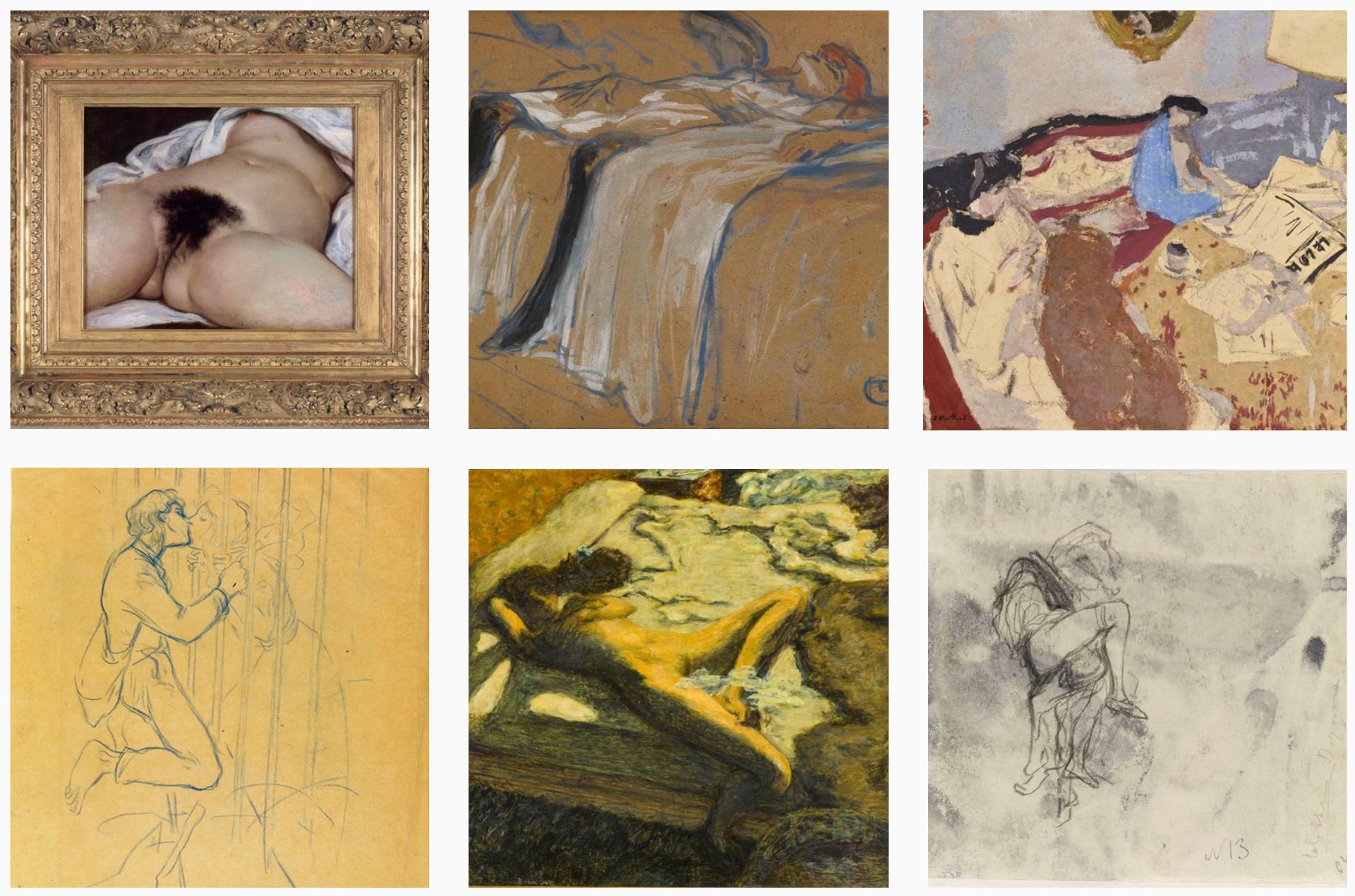Some of Tracey Emin's selections for the Musée d'Orsay's new Instagram project looking at artists' favourite works in their collection 
