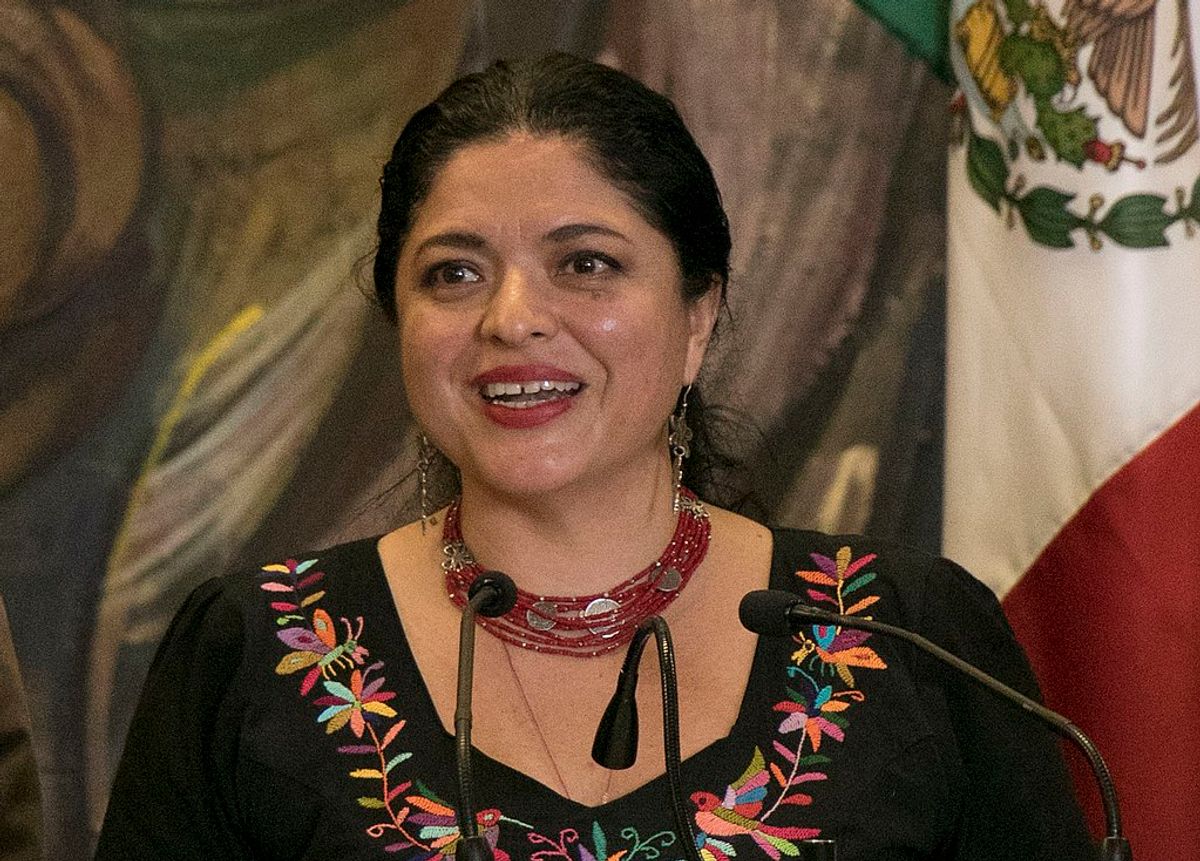 Mexico’s Secretary of Culture Alejandra Frausto Guerrero sent a letter to an Amsterdam auction house condemning the upcoming sale of pre-Columbian artefacts. Photo by Tania Victoria / Secretaría de Cultura de la Ciudad de México via Wikimedia Commons