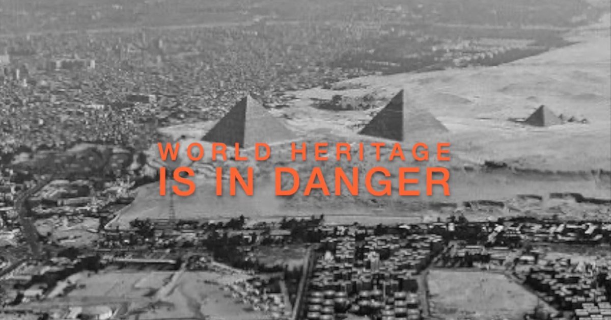 A still from Our World Heritage's introductory video on its website shows various heritage sites that are in danger Courtesy of Our World Heritage