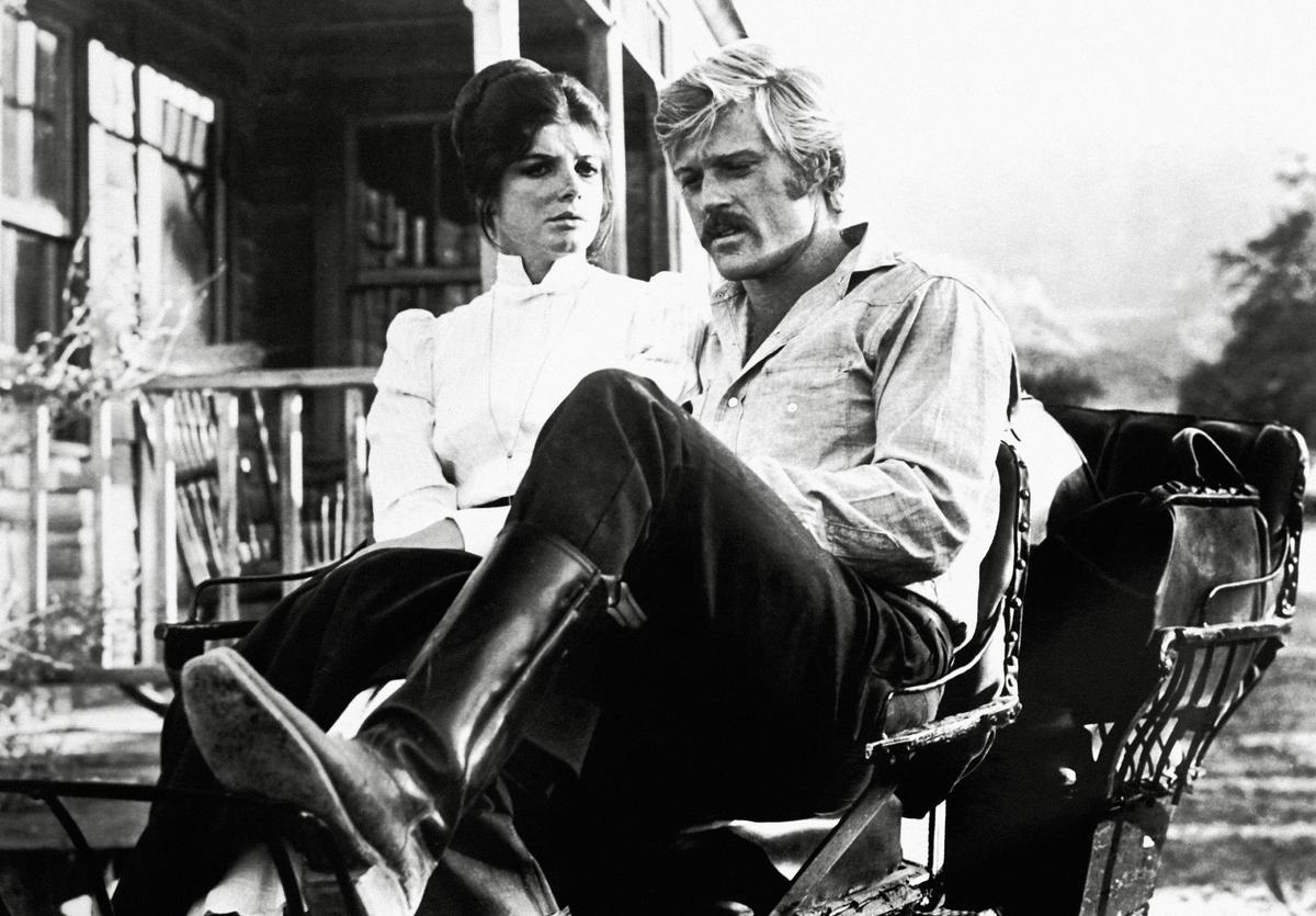 Prior to staring in the films that made him famous, Redford’s first ambition was to be a painter
Robert Redford and Katharine Ross staring in Butch Cassidy and the Sundance Kid, 1969