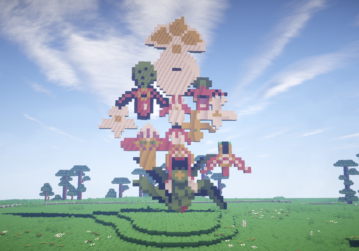 Marc Quinn's Love Bomb in Minecraft courtesy Jupiter Artland