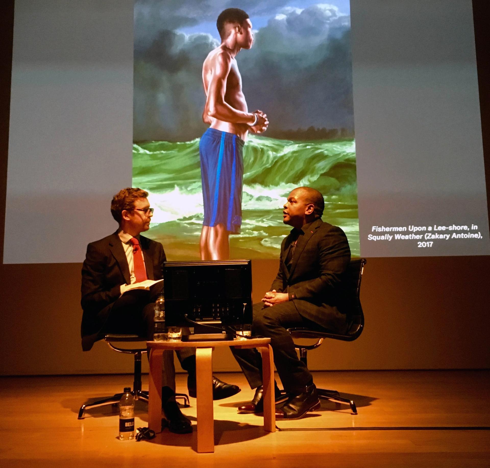 The National Portrait Gallery’s director Nicholas Cullinan in conversation with Kehinde Wiley Louisa Buck