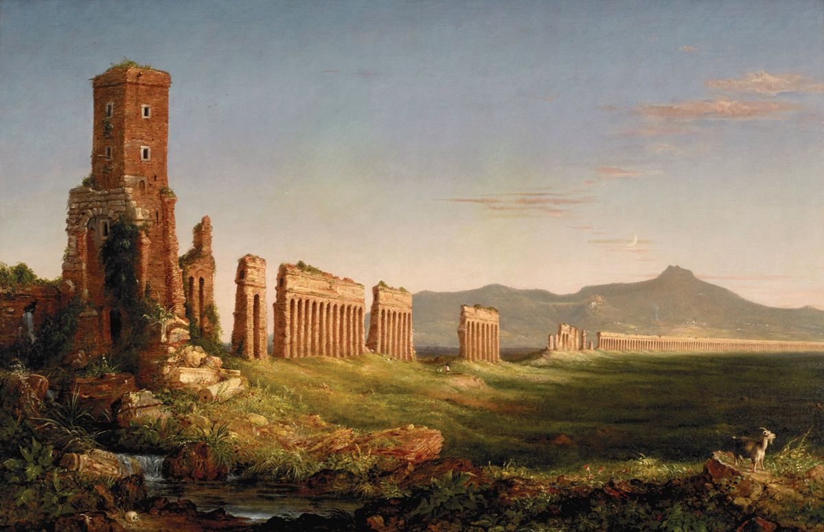 Aqueduct near Rome (1832) by Thomas Cole, inspired by his visit to Italy Mildred Lane Kemper Art Museum, Washington University, St Louis