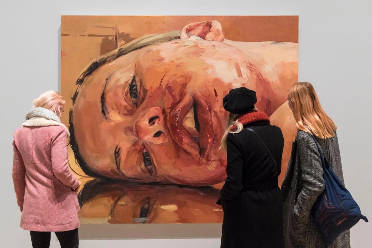 Heads up: Jenny Saville’s Reverse (2002-03), which will be on show in the painter’s retrospective at London’s National Portrait Gallery Photo: Stephen Chung/Alamy Stock Photo; © Jenny Saville. All rights reserved, DACS 2025
