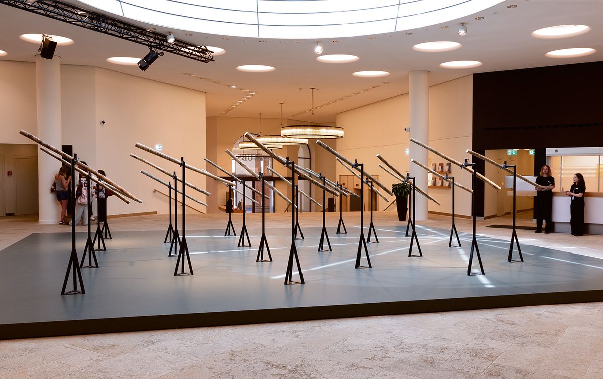 Kader Attia’s Untitled (Rainsticks) Photo: David Owens