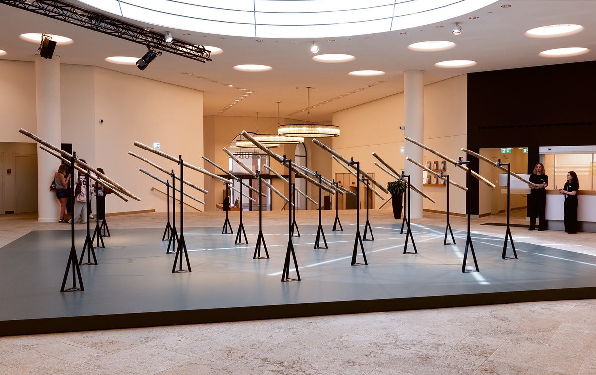Kader Attia’s Untitled (Rainsticks) Photo: David Owens