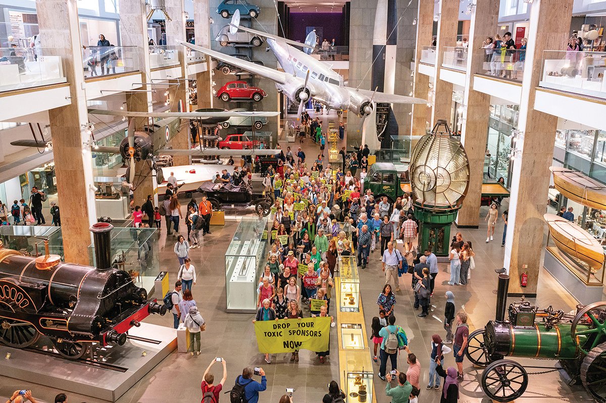 Environmental campaigners Fossil Free Science Museum held a protest in October after the UK government gave the Norwegian oil company Equinor the green light to begin oil extraction in the North Sea’s Rosebank field
Andrea Domeniconi/Alamy Live News