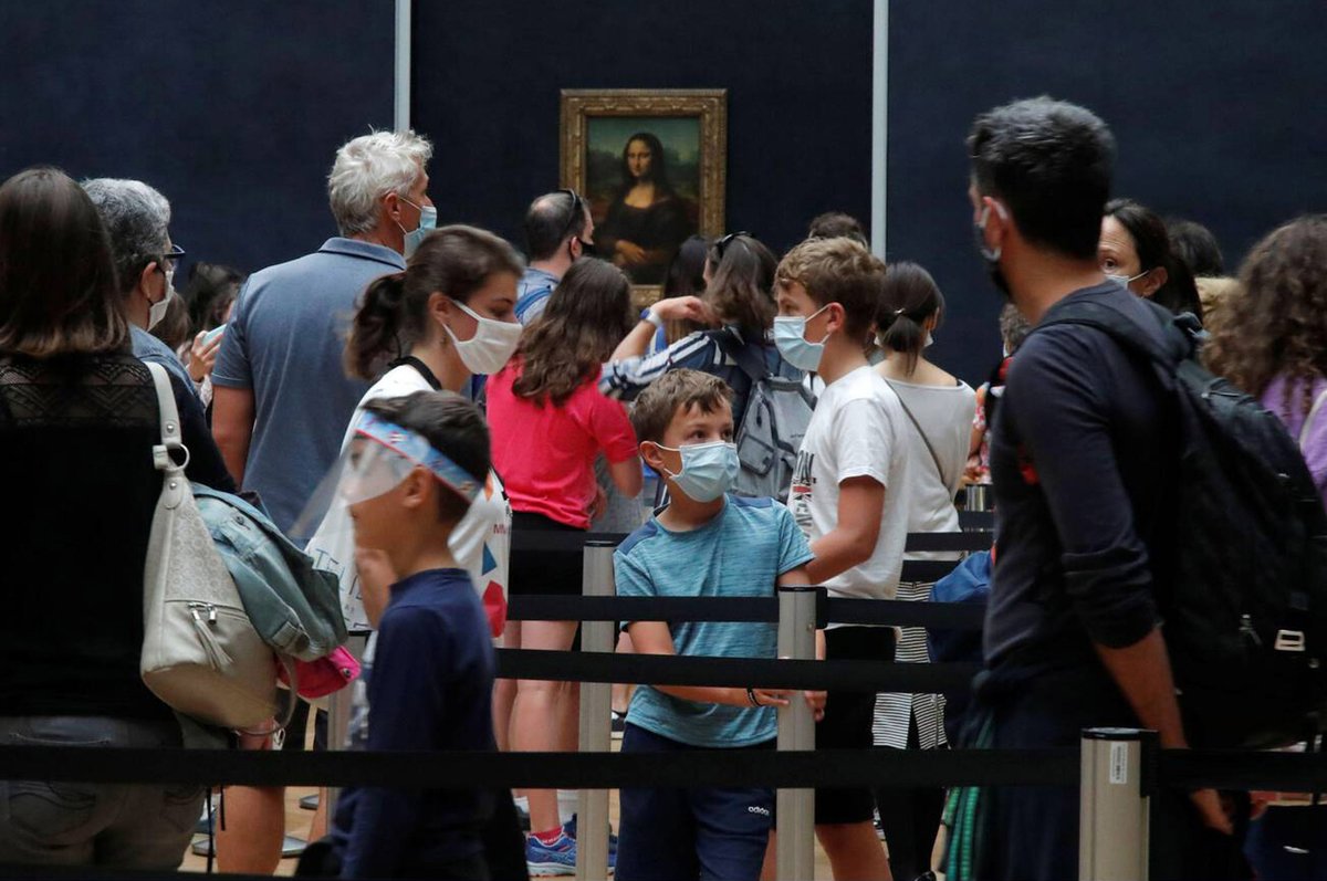 The Musée du Louvre in Paris was the most visited museum in 2020, with its blockbuster Leonardo exhibition attracting more than 10,000 a day. Overall, 2.7 million people visited the museum—72% fewer than in 2019 Reuters/Alamy Stock Photo